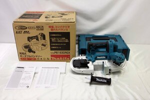 □未使用品□※汚れあり　makita　充電式ポータブルバンドソー　PB183DRGX　セット品　バッテリ2個・充電器付（12224040405219WY）