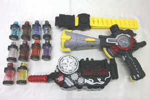 ＜中古品＞BANDAI 変身ベルト 仮面ライダービルド ビルドドライバー&ドリルクラッシャー&フルボトル10本（31923102416992DJ）