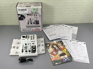 ＜中古品＞※欠品あり ヤマハ ウェブキャスティングミキサー オーディオインターフェース 3チャンネル AG03 YAMAHA（31723123020874IK）