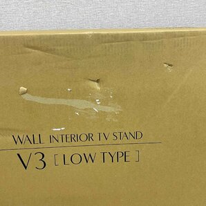 ▽未開封品▽EQUALS テレビスタンド WALL INTERIOR TV STAND V3 LOW TYPE WLTVB5111 サテンホワイト （30424031404318NM)の画像3