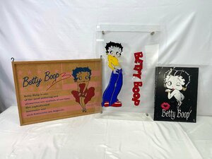 ▼ジャンク品▼ ベティちゃん　インテリアプレート　コルクボード　アクリルボード　BettyBoop (30924011200901NM)