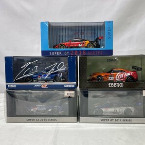 ●中古品●EBBRO 1/43スケール ミニチュアカー5台セット SUPER GT500シリーズなど (11424041005667SH)の画像1