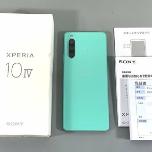 ＜中古品＞SONY スマートフォン Xperia 10 IV XQ-CC44 カラー：ミント 楽天モバイルキャリア版（11324041205694DJ）の画像1