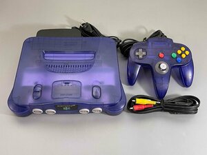 ▼中古品▼ Nintendo　ニンテンドー64　NUS-001　ミッドナイトブルー　（12224030503854NM)