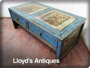 ■Lloyd's Antiques/ロイズアンティークス■イギリス/英国アンティーク■coffee table with drawer■センターテーブル■smm8926k