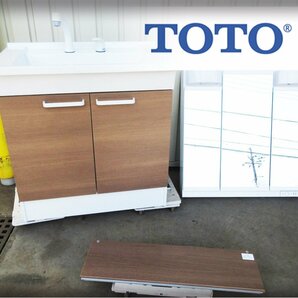 ■展示品■未使用品■TOTO■KCシリーズ■W75■ドレッサー/三面鏡/ミラーキャビネット■洗面化粧台■10万■ymm1889kの画像1