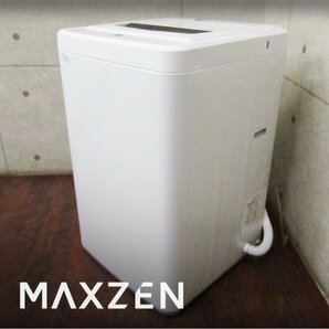 ■展示品■未使用品■MAXZEN/マクスゼン■全自動洗濯機■標準洗濯・脱水容量6.0kg■風乾燥機能■2023年製■JW60WPO1■kdnn2307kの画像1