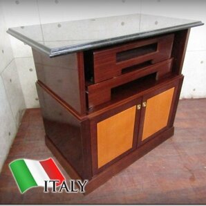 ■ITALIA/イタリア最高級■オーセンティック■御影石■マホガニー■コンソールキャビネット■60万■khhn2911kの画像1