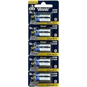Vinnic 4LR44 6V アルカリ 乾電池 【 1シート 5個セット 】 水銀0％ ブリスターパッケーの画像1