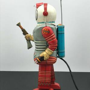 【稼働品 WORKING/動画あり】Nomura Toys/ノムラトーイ/スペースマン/Space Man/アストロノーツ/ブリキ/リモコン/TIN TOY/昭和/当時物の画像4