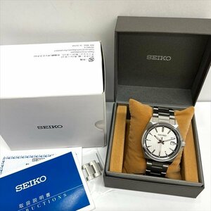 SEIKO セイコー SEIKOSELECTION セレクション 6N52-00J0 SBTH001 デイト 3針 SS ホワイト 白 文字盤 メンズ QZ腕時計 稼働 箱 保証書 美品