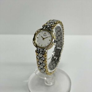 SEIKO セイコー CREDOR クレドール 2J80-0020 レディース腕時計 QZ クォーツ SS×18KT 18金 コンビ 白系文字盤 ダイヤベゼル 稼働品 美品の画像1
