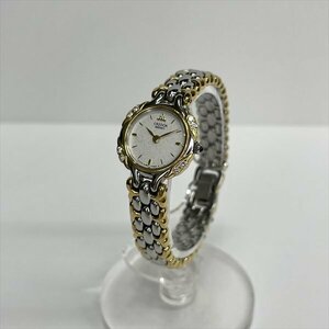 SEIKO セイコー CREDOR クレドール 2J80-0020 レディース腕時計 QZ クォーツ SS×18KT 18金 コンビ 白系文字盤 ダイヤベゼル 稼働品 美品