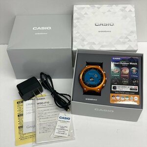 CASIO カシオ Smart Outdoor Watch スマートアウトドアウォッチ 腕時計 WSD-F10RG オレンジ デジタル 動作確認済み 箱/充電器付き 極美品