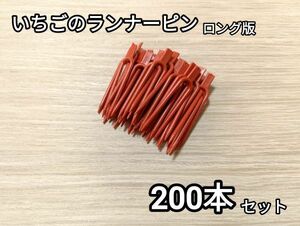 イチゴ用ランナーピン ロング版 200本セット