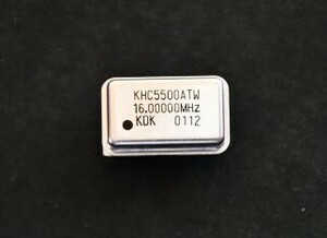 九州電通（KDK）の水晶発振器「16MHz（型名 KHG5500ATW）」1個　未使用品③
