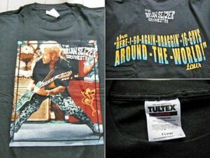 ★２００１’ｓ ブライアンセッツァーBrian Setzer ストレイキャッツ STRAYCATS Tシャツ ロカビリー ロックT