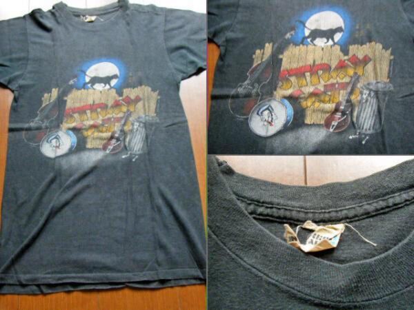 ビンテージ★1983’s ストレイキャッツ STRAYCATS Tシャツ ブライアンセッツァー SETZER ロカビリー ロックT