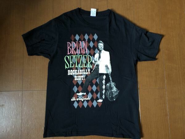２０１６’ｓ ブライアンセッツァー Brian Setzer ストレイキャッツ STRAYCATS Tシャツ ロカビリー ロックT