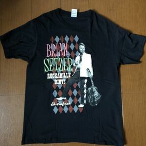 ２０１６’ｓ ブライアンセッツァー Brian Setzer ストレイキャッツ STRAYCATS Tシャツ ロカビリー ロックT