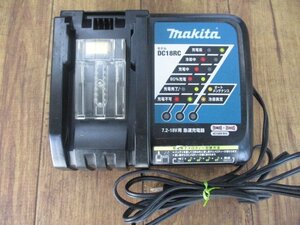 中古品　マキタ　7.2-18V　急速充電器　DC18RC　（Y-19）