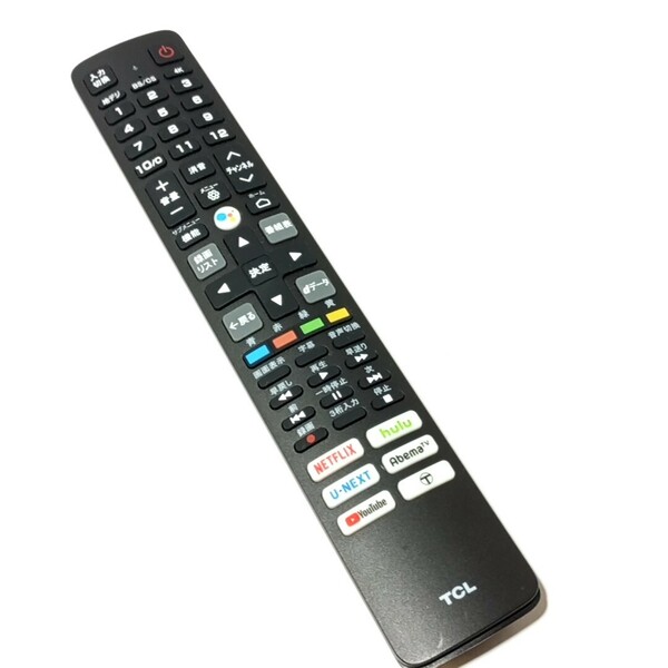 A 保証有り　美品　良品　送料無料　TCL 　　スマートテレビ用リモコン 　純正 　　　　　RC610JJR2