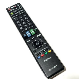 D 　保証有り　良品　送料無料　SHARP　　　テレビリモコン 　GA912WJSA