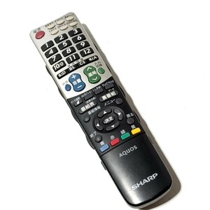 J 送料無料　良品　送料無料　SHARP　シャープ　純正　テレビ用リモコン　　　　GB047WJSA