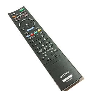 F 保証有り　良品　送料無料　 SONY　 テレビ 　　リモコン　 RM-JD018　「KDL-26EX300/KDL-32EX710/KDL-40EX700/他」除菌