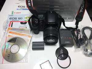 CANON EOS 10D EF-S 18-55mm 3.5-5.6 USM付 センサー清掃済み 付属品多数 ほぼ未使用