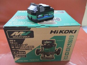 沖縄・離島は発送不可　新品　 HiKOKI ハイコーキ マルチボルト36V コードレスルータ M3612DA（NN) 本体のみ+ バッテリーBSL36A18BX付