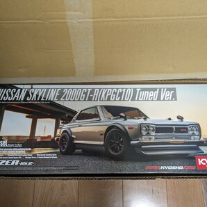 新品未開封 京商 日産 スカイライン 2000GT-R(KPGC10) チューンド・バージョン シルバー 34425T1C 10 EP 4WD フェーザーMk2 FZ02の画像1