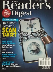 【美品】英語雑誌 Asia Reader's digest Apr & May '24