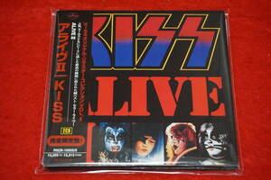 редкий! [Полностью ограниченный выпуск куртки 2 -диск набор CD] Kiss / Alive ⅱ с Obi '77