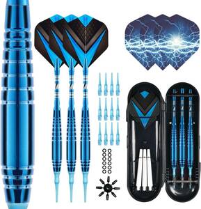 [ special price commodity ] beginner * the first middle class person oriented friction power . large copper made darts arrow ( sapphire blue ) darts set 2BA set soft darts 