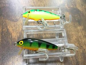 OLD/RAPALA/CD-3/P・FT/FINLAND/美品2点セット/オールド/ラパラ/カウントダウン/フィンランド/(エリア/トラウト)