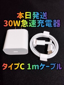 30W急速充電器 タイプCケーブル　急速充電器＆typecケーブルセット 30Wアダプター 急速充電器 充電器 充電ケーブル 高速充電器 周辺機器 