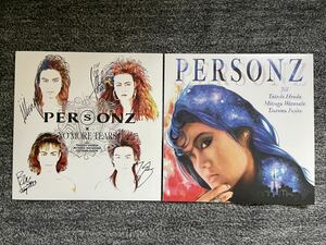 【希少 サイン入】PERSONZ reload LP レコード 2枚 1st パーソンズ 3rd NO MORE TEARS 完全生産限定 DEAR FRIENDS