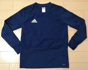 【中古】ADIDAS/アディダス ジュニア160サイズ CONDIVO18トレーニングトップ長袖 正規品ネイビー サッカー/フットサル/トレーニング/練習