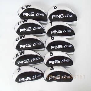  iron cover PING attaching and detaching comfortably G425 black * white 10 piece set 