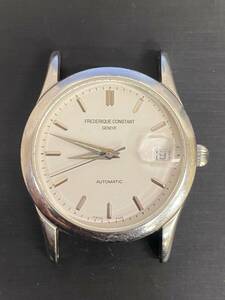 #5093　FREDERIQUE CONSTANT フレデリック コンスタント 腕時計 メンズ AT 自動巻 FC303 ホワイト文字盤 裏スケ デイト 可動品