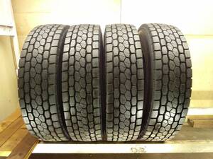 (L-528　 ) ★ BRIDGISTONE ・トラック・・225/80R17.5・123/122 L.・4本・中古・9.5分山位