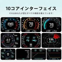 日本語版 A450-OMG HUD ヘッドアップディスプレイOBD、GPS、傾斜計、加速テスト、ブレーキテスト、車両データの監視、ECUデータを読み取り_画像4