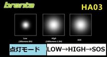 (4個セット)　HA03 ヘッドライト AAA乾電池３本使用 _画像2