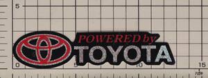 トヨタ パワードバイ スパンコール ステッカー TOYOTA POWERD by TOYOTA 赤 red