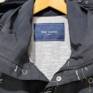 whiz limited MAP MOUNTAIN JACKET ウィズ マップ 地図柄 マウンテンパーカー ジャケット 黒 L パーカーの画像5