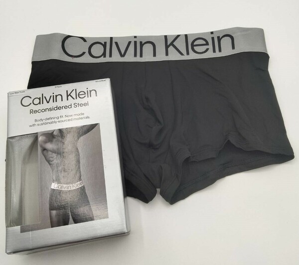 【Mサイズ】Calvin Klein(カルバンクライン) ローライズボクサーパンツ ブラック 1枚 メンズボクサーパンツ 男性下着 NB3074