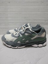 新品27cm ASICS GEL-NYC ホワイト グレー グリーン ゲルエヌワイシー_画像2