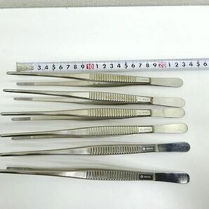 MIZUHOIKA ピンセット ロング 6本 23cm 鉗子立てセット 医療用 手術 医療 器具の画像3