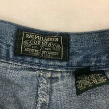 90s RALPH LAUREN POLO COUNTRY デニム ハーフパンツ MADE IN USA_画像3